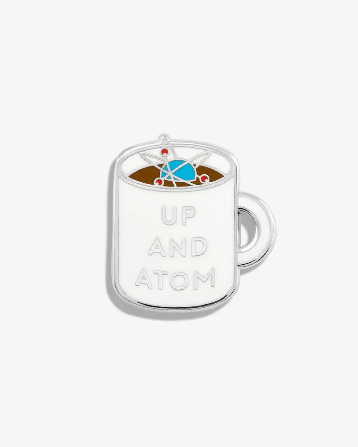 Image of Up and Atom Coffee Mug Lapel Pin