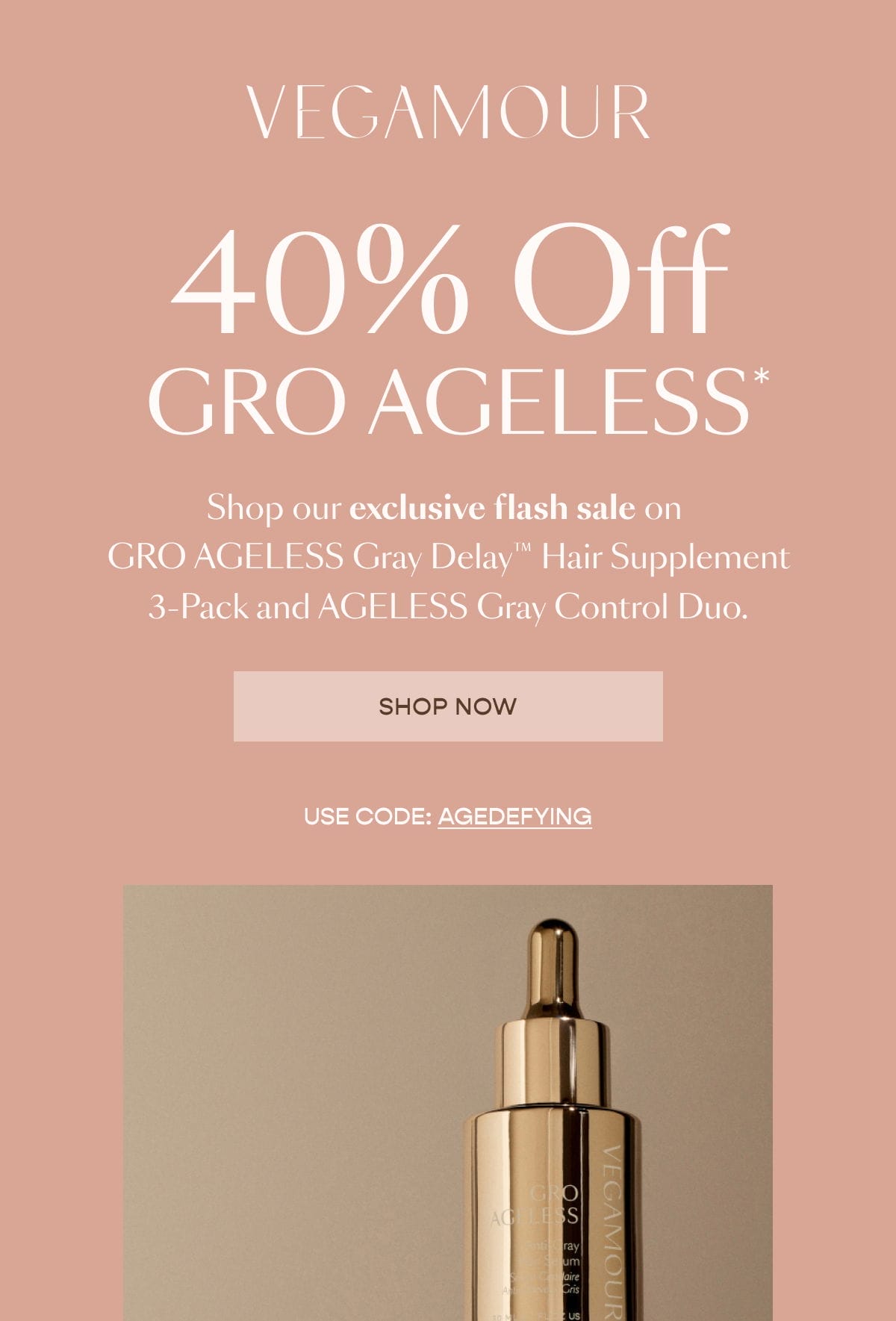 Vegamour. 40% Off GRO AGELESS