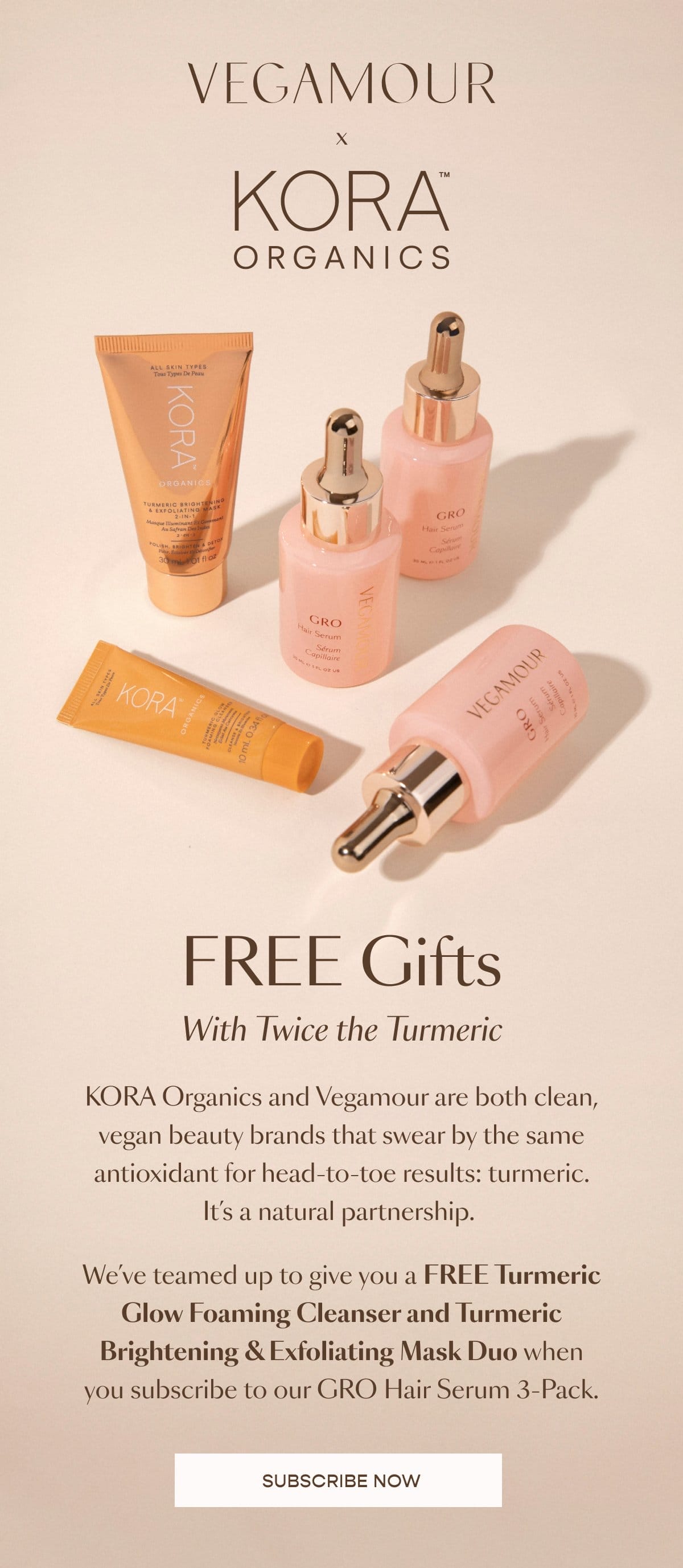 Vegamour x Kora Organics