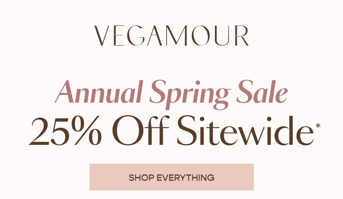 Vegamour. Annual Spring Sale.