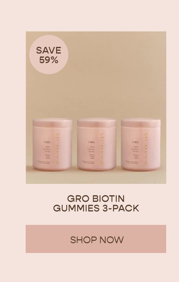 GRO Biotin Gummies 3-Pack