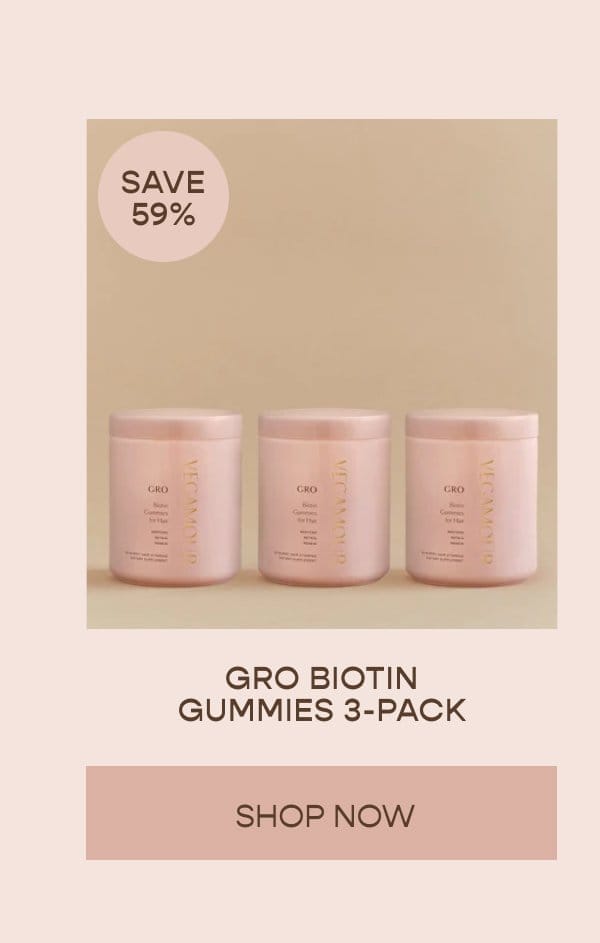 GRO Biotin Gummies 3-Pack