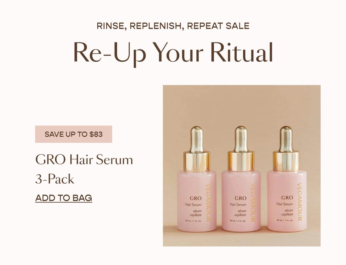 Rinse, Replenish, Repeat Sale.