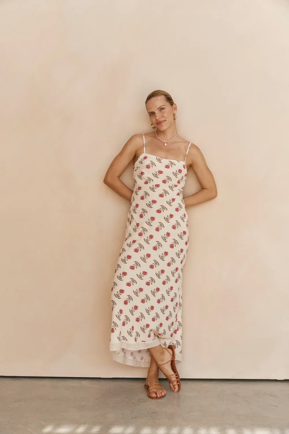 Image of Odesse Bias Cut Maxi Dress Boheme