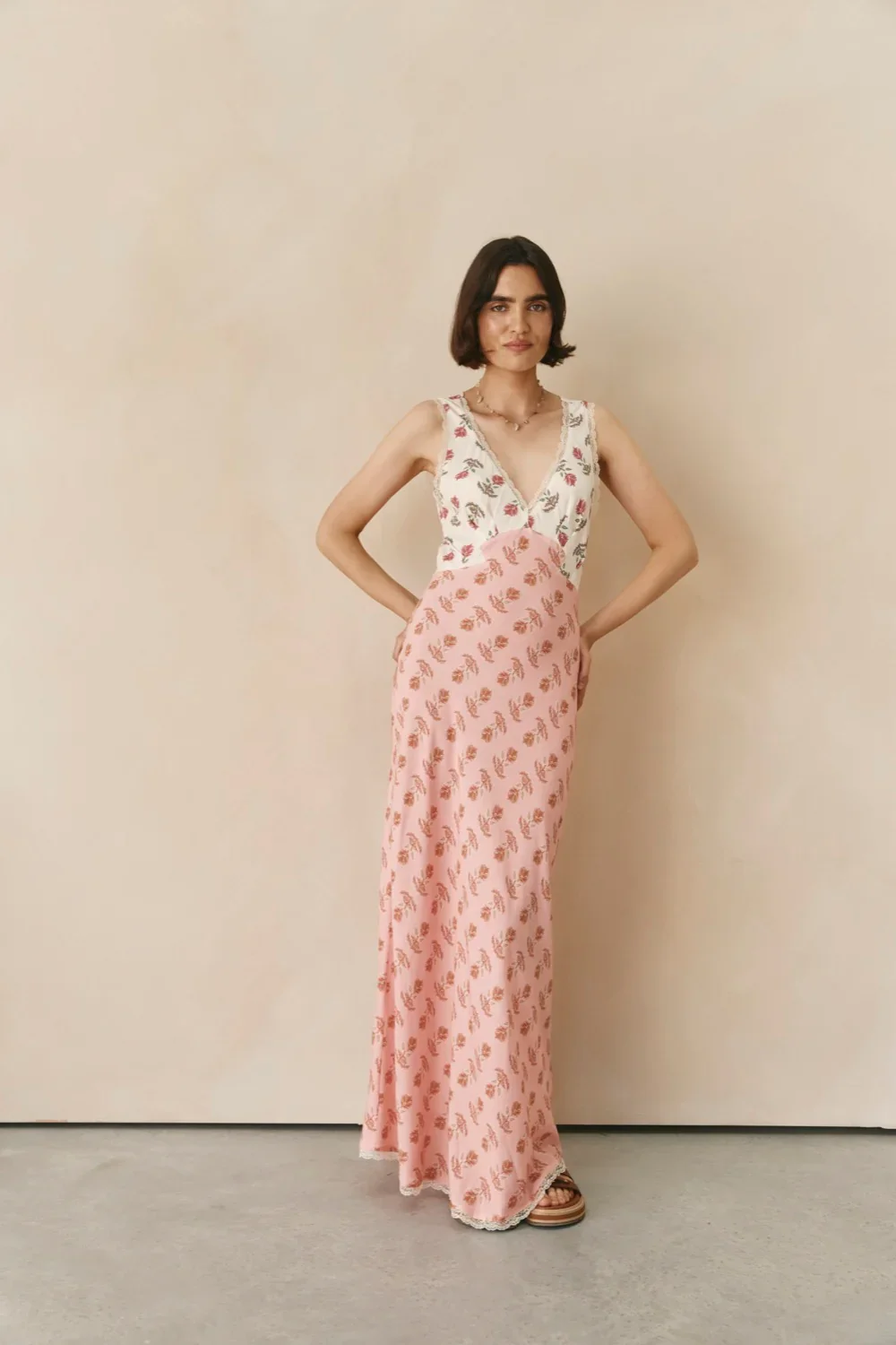 Image of Novella Bias Cut Maxi Dress Boheme