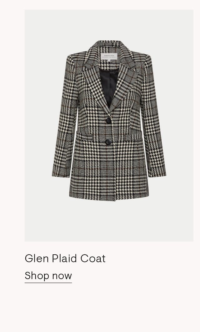 Glen Plaid Coat