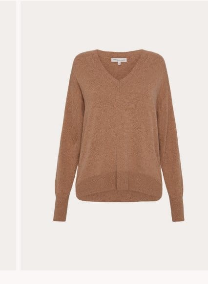 Cashmere Merino Blend V-Neck Sweater