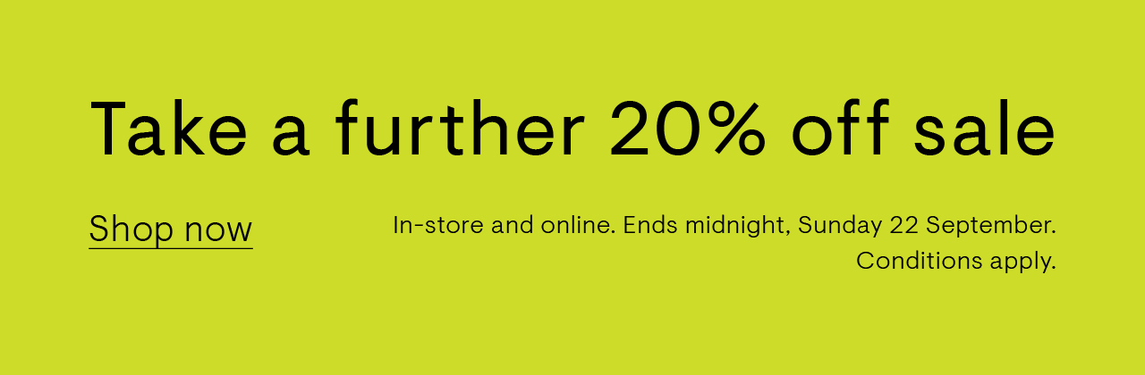 Take a further 20% off sale