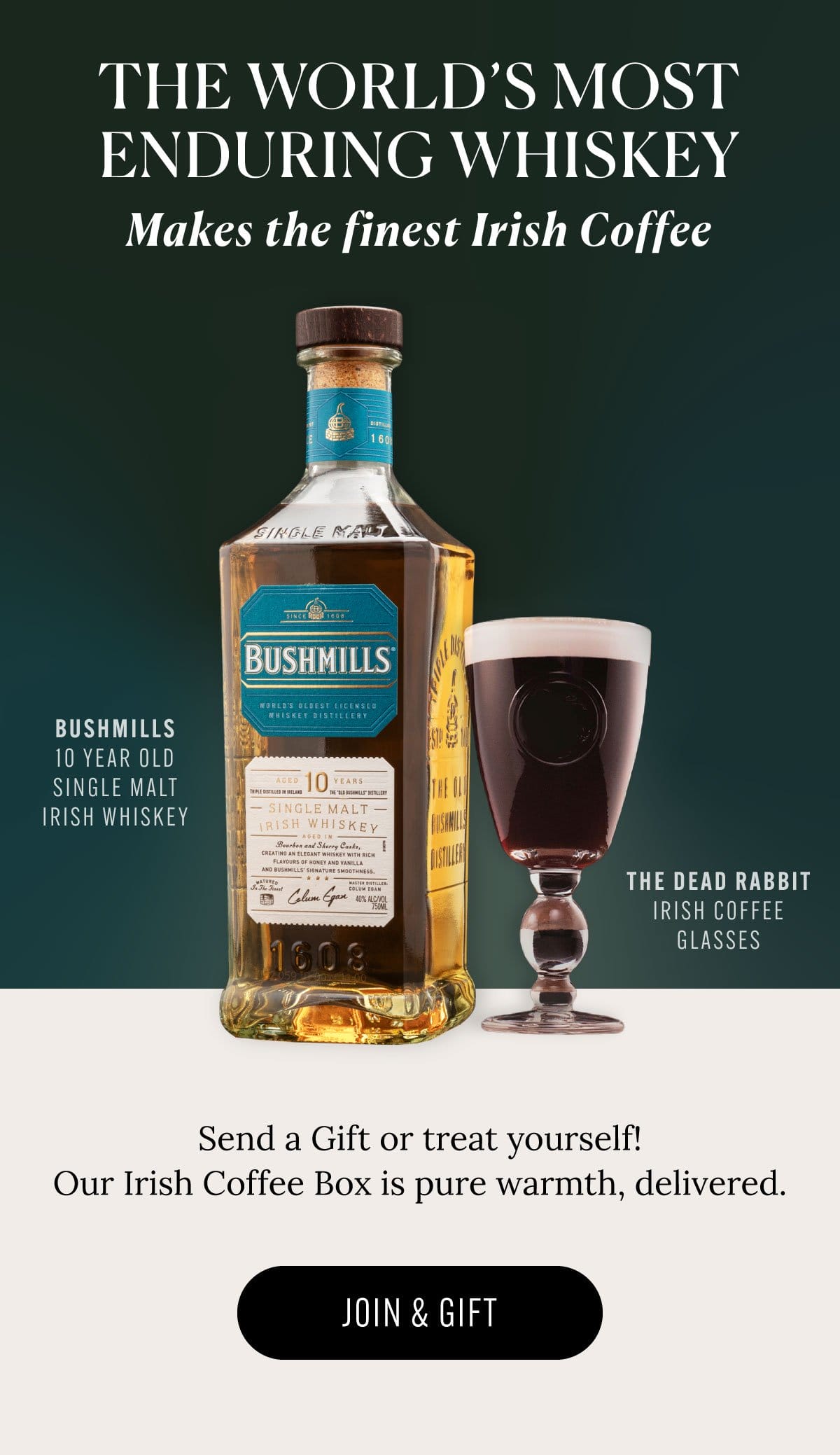 The ultimate Irish Coffee experience. Available as a gift or as the first box in your membership, at a preferred price!