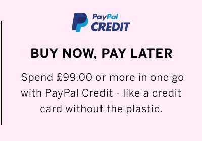 Buy now, pay later with Paypal credit