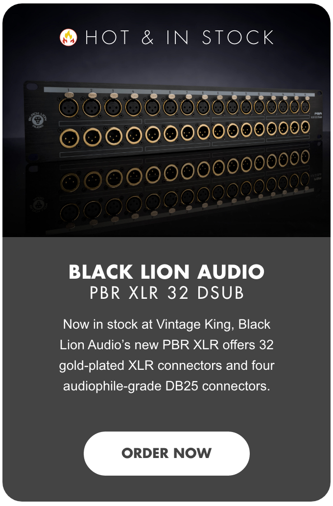 Hot & In Stock: Black Lion Audio PBR XLR 32 DSUB