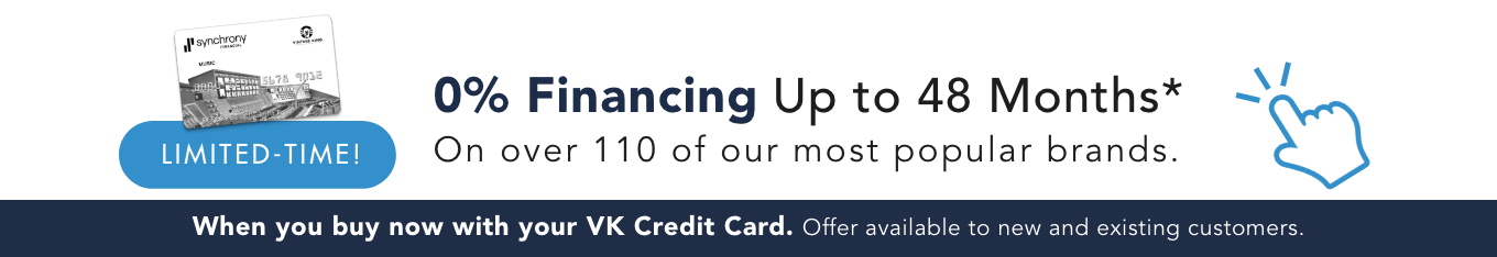 0% Financing For Up To 48 Months With Your Vintage King Credit Card*