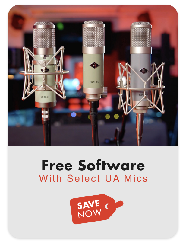 Free Software With Select UA Mics