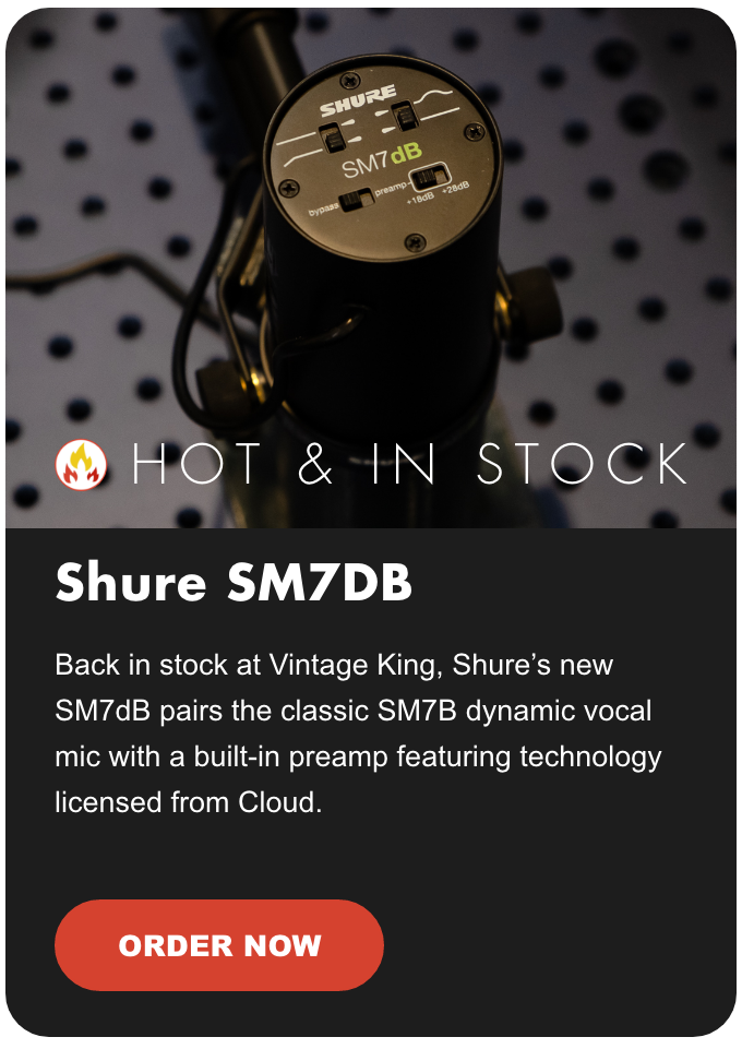 Hot & In Stock! Shure SM7DB