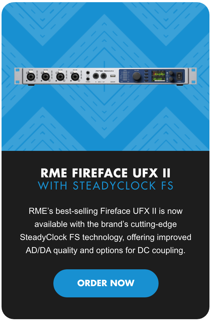 New! RME Fireface UFX II With SteadyClock FS