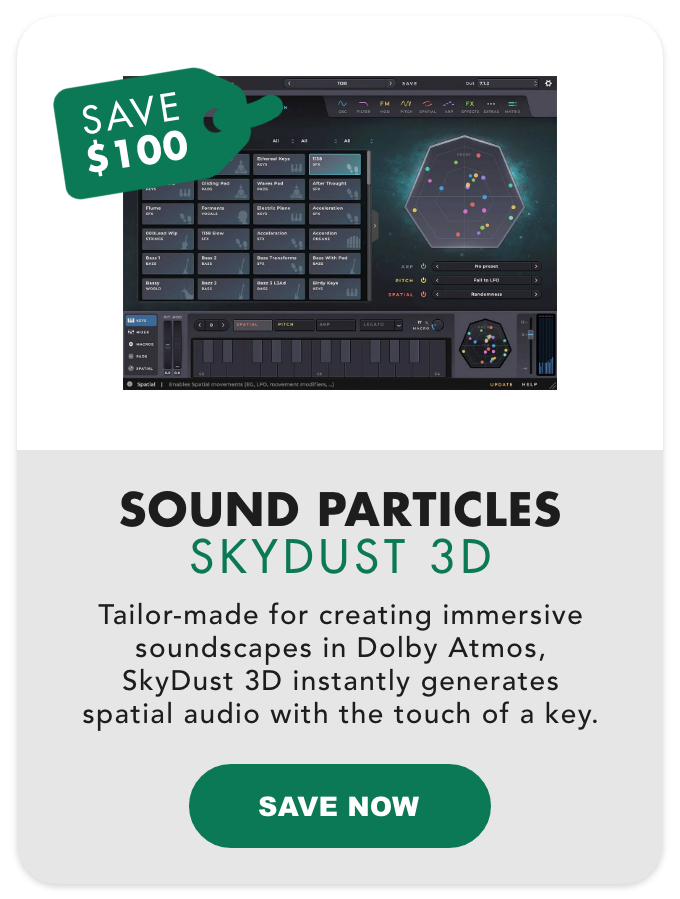 Save \\$100: Sound Particles SkyDust 3D