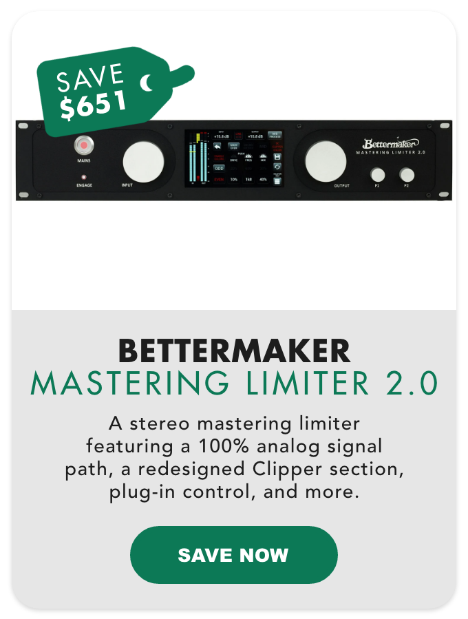 Save \\$651: Bettermaker Mastering Limiter 2.0
