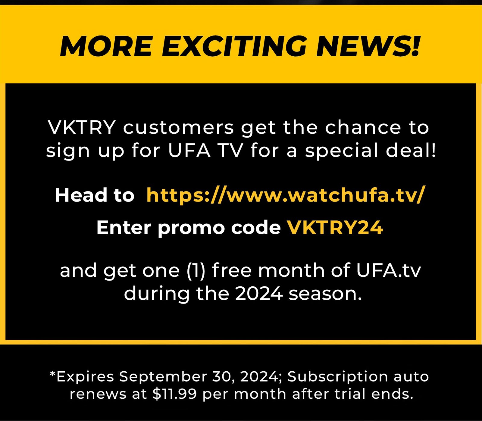 Watch UFA Subscription