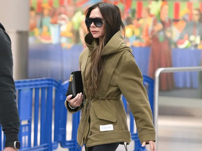 Victoria Beckham Airport Style