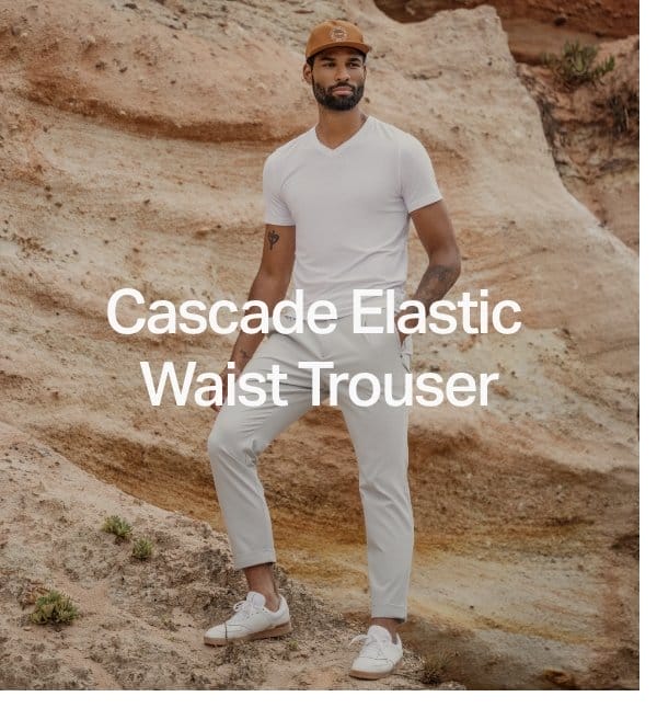 Cascade Elastic Waist Trouser