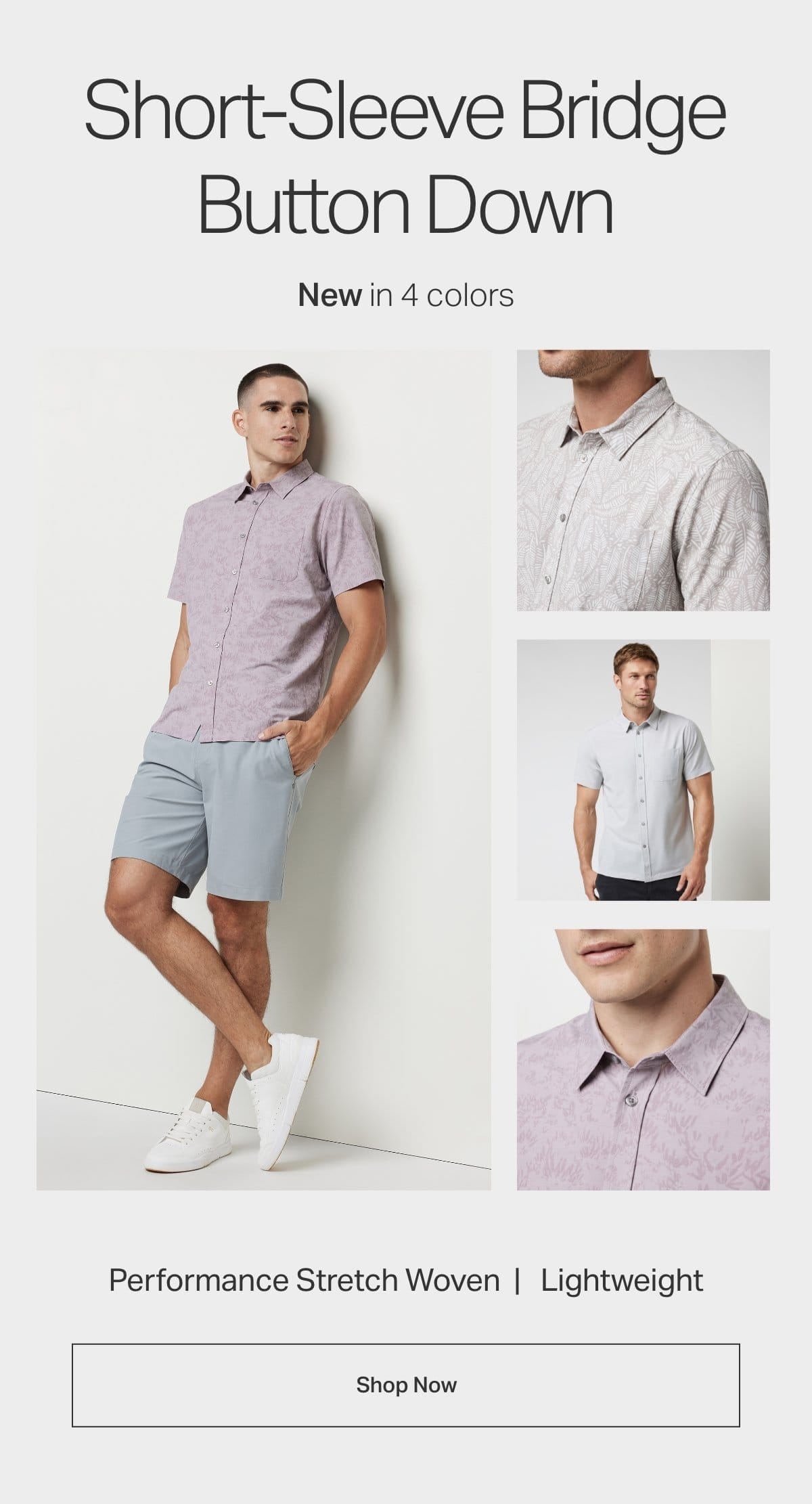 Short-Sleeve Bridge Button down