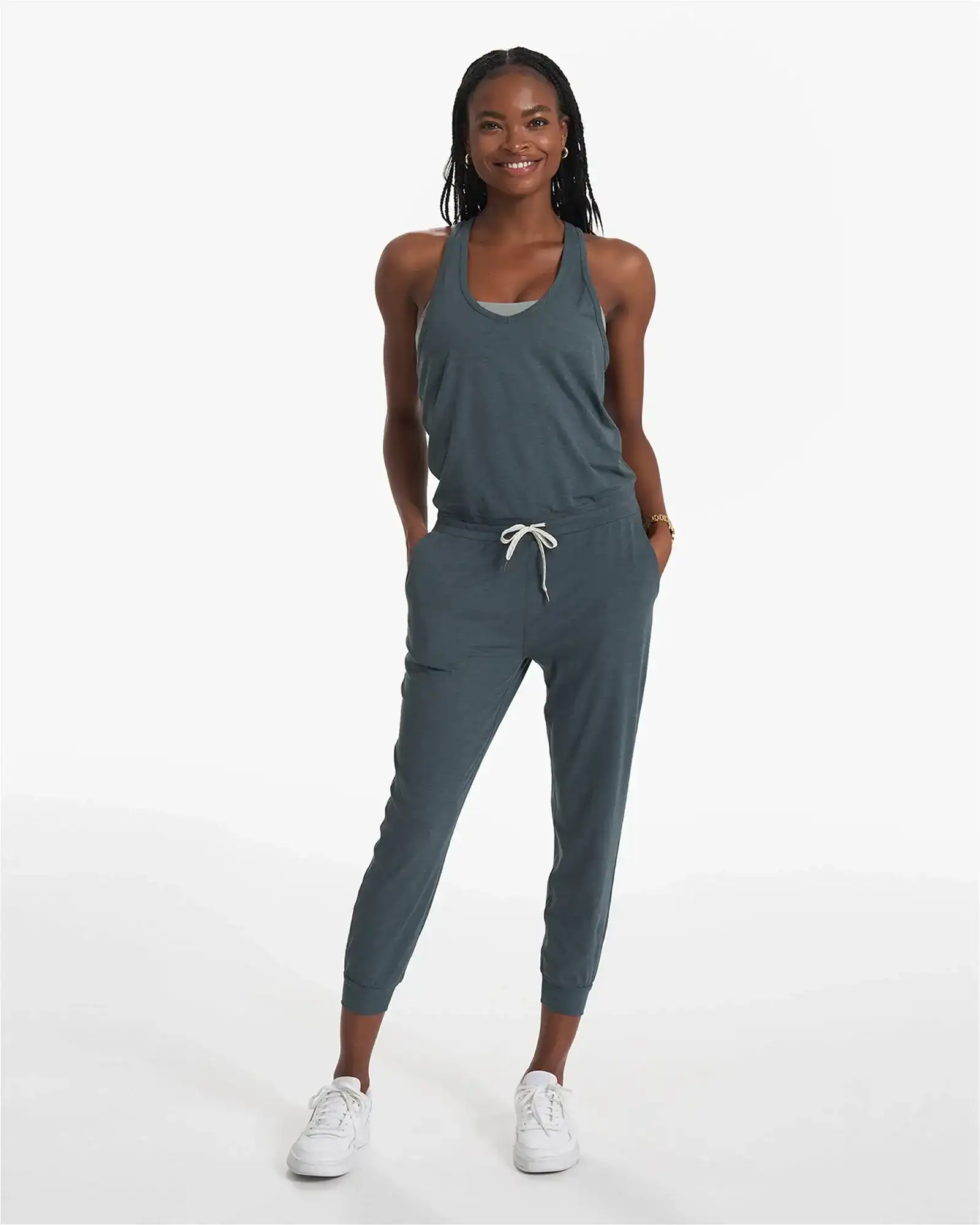 Image of Lux Jumpsuit | Stone Heather