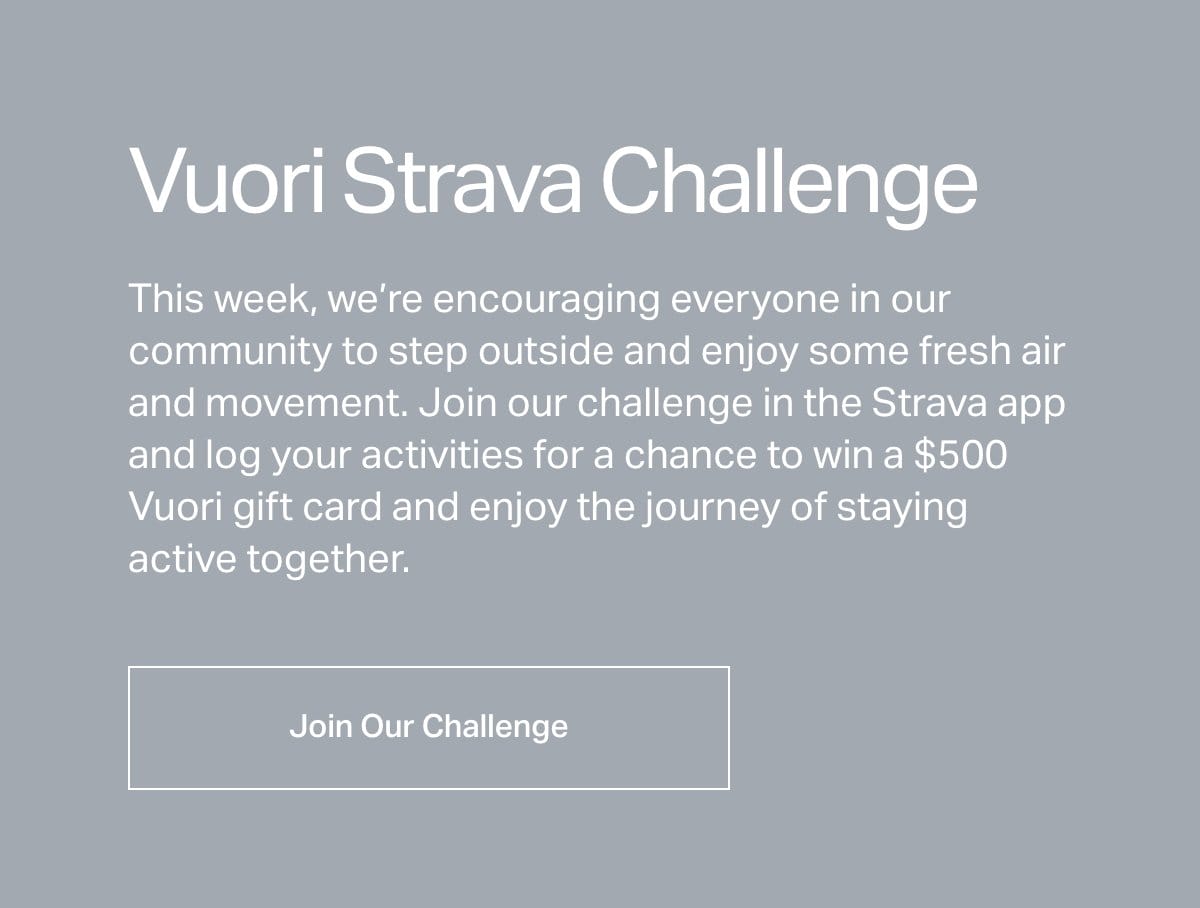 Vuori Strava Challenge