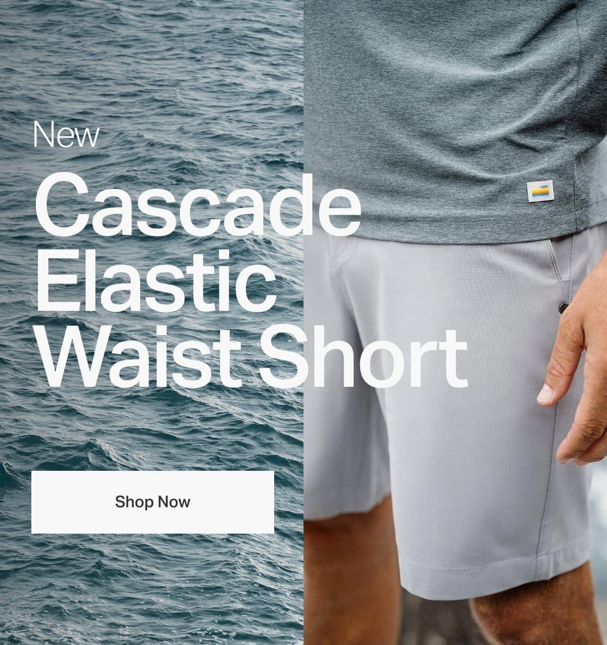 The Cascade Elastic Waist Short