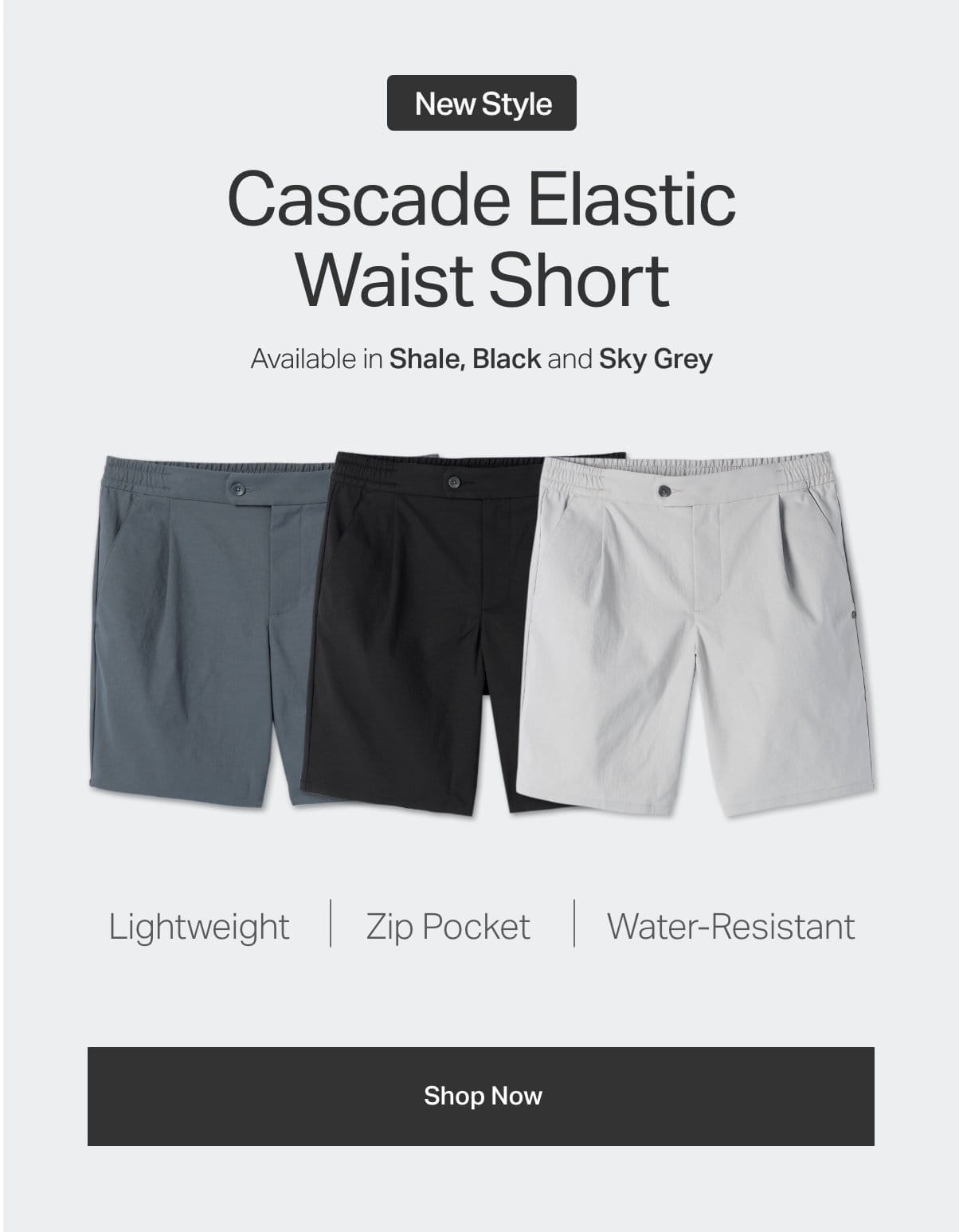 Cascade Elastic Waist Short