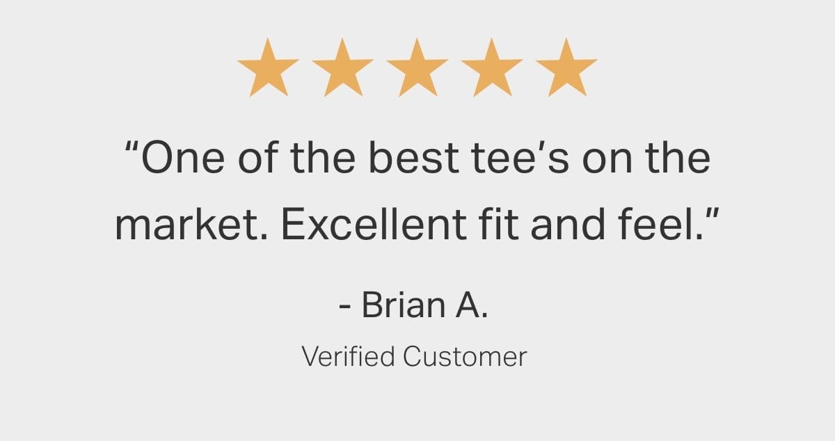 "One of the best tee's on the market."