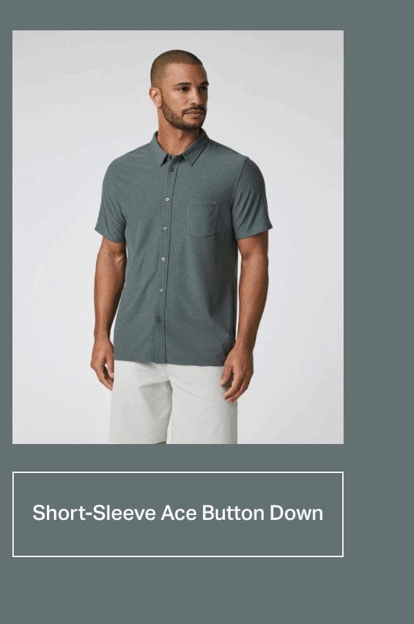 Short Sleeve Ace Button Down