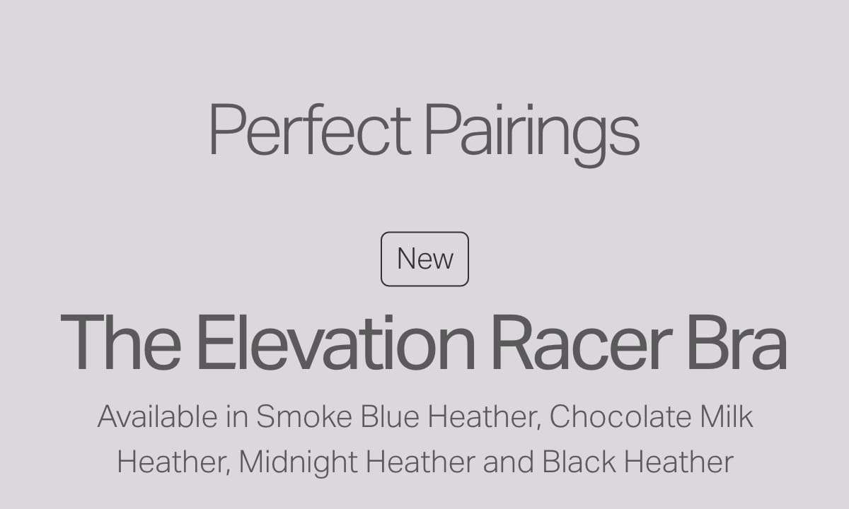 The Elevation Racer Bra