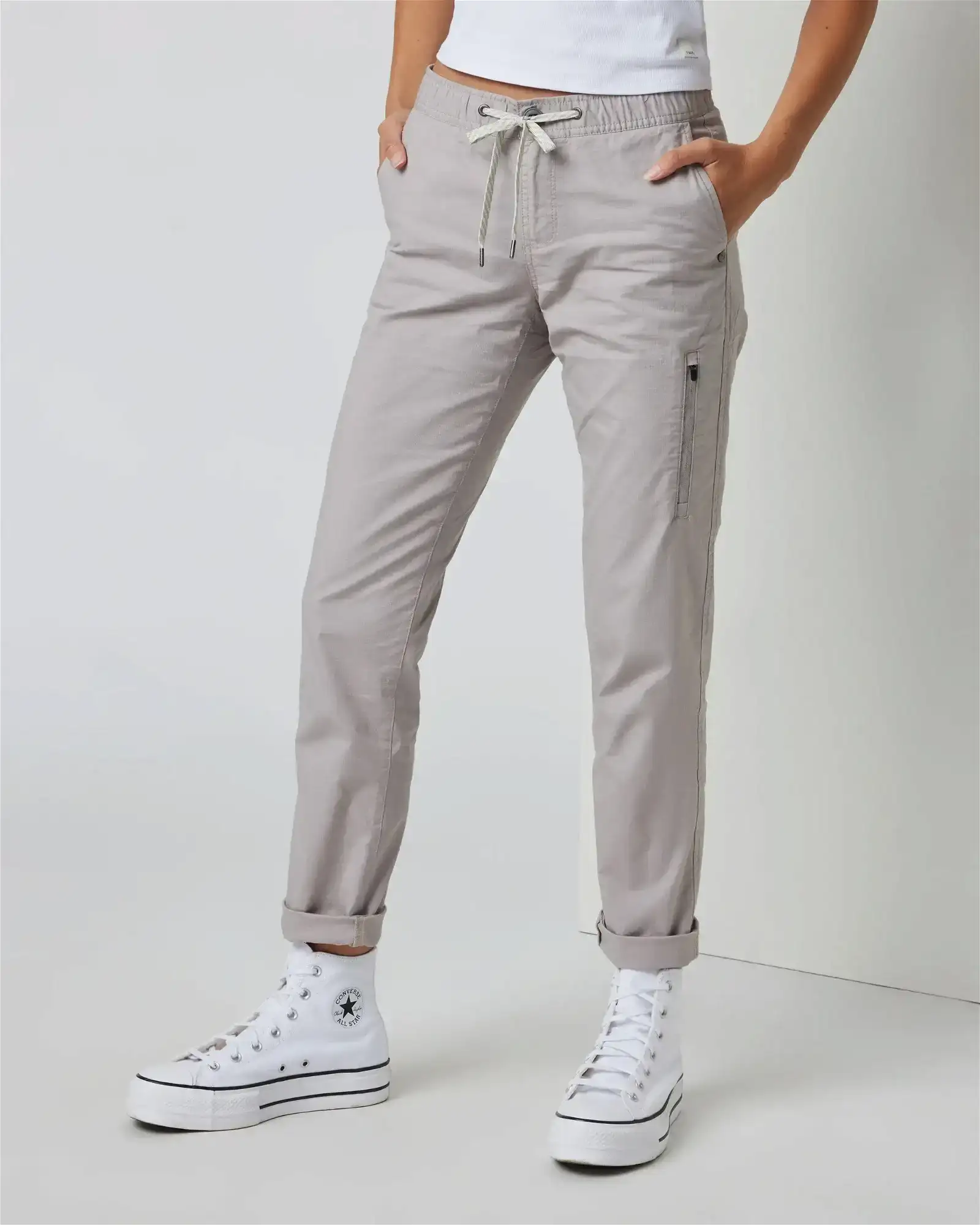 Image of Womens Ripstop Pant | Soft Pewter