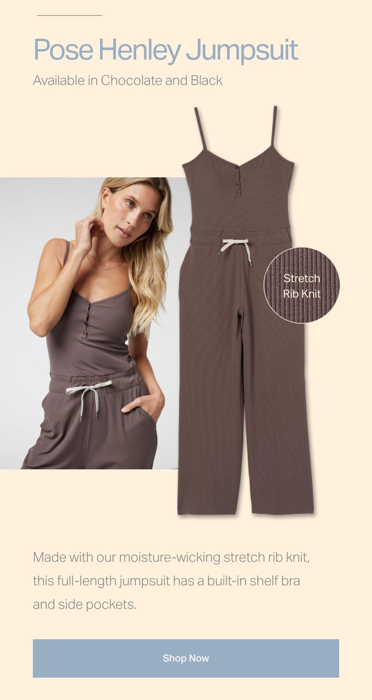 Pose Henley Jumpsuit