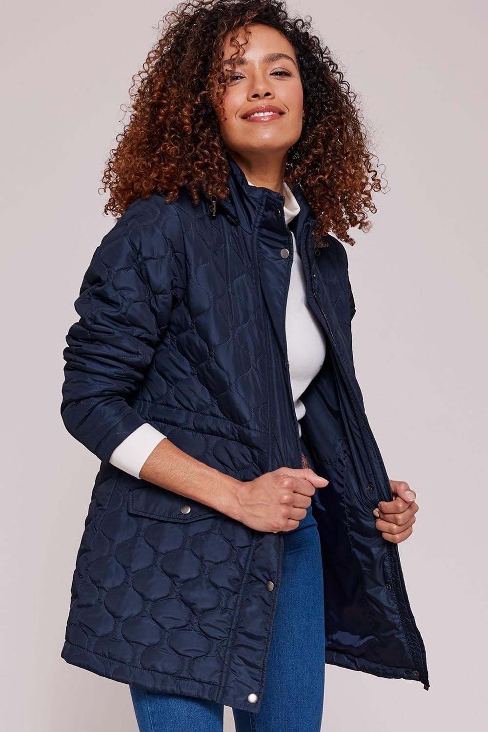 Quilted Hooded Parka Jacket