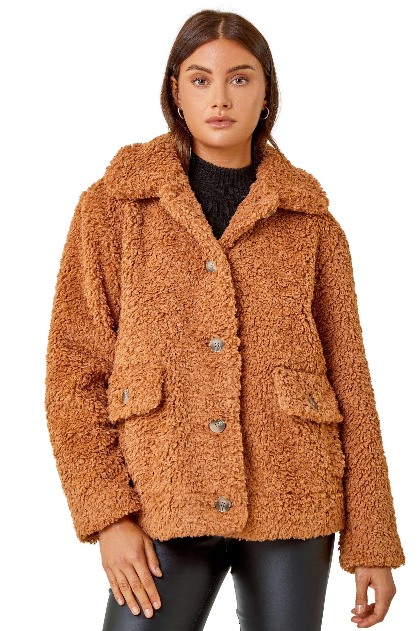 Short Soft Teddy Coat