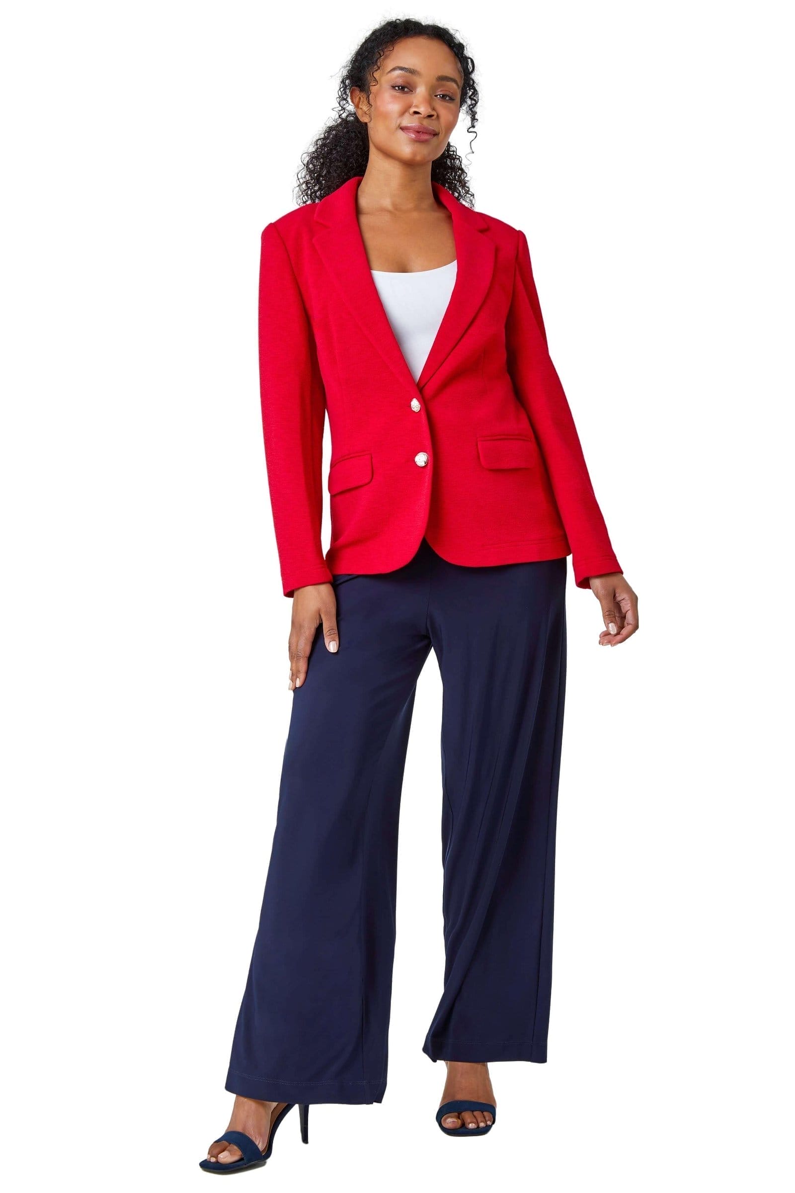 Petite Textured Stretch Blazer