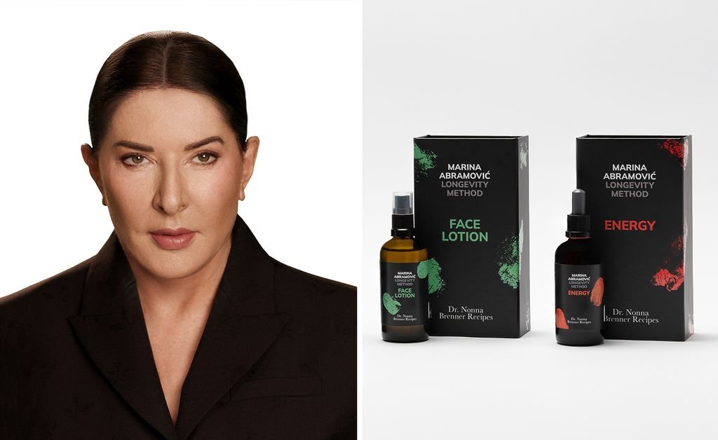 Marina Abramovic and her skincare range