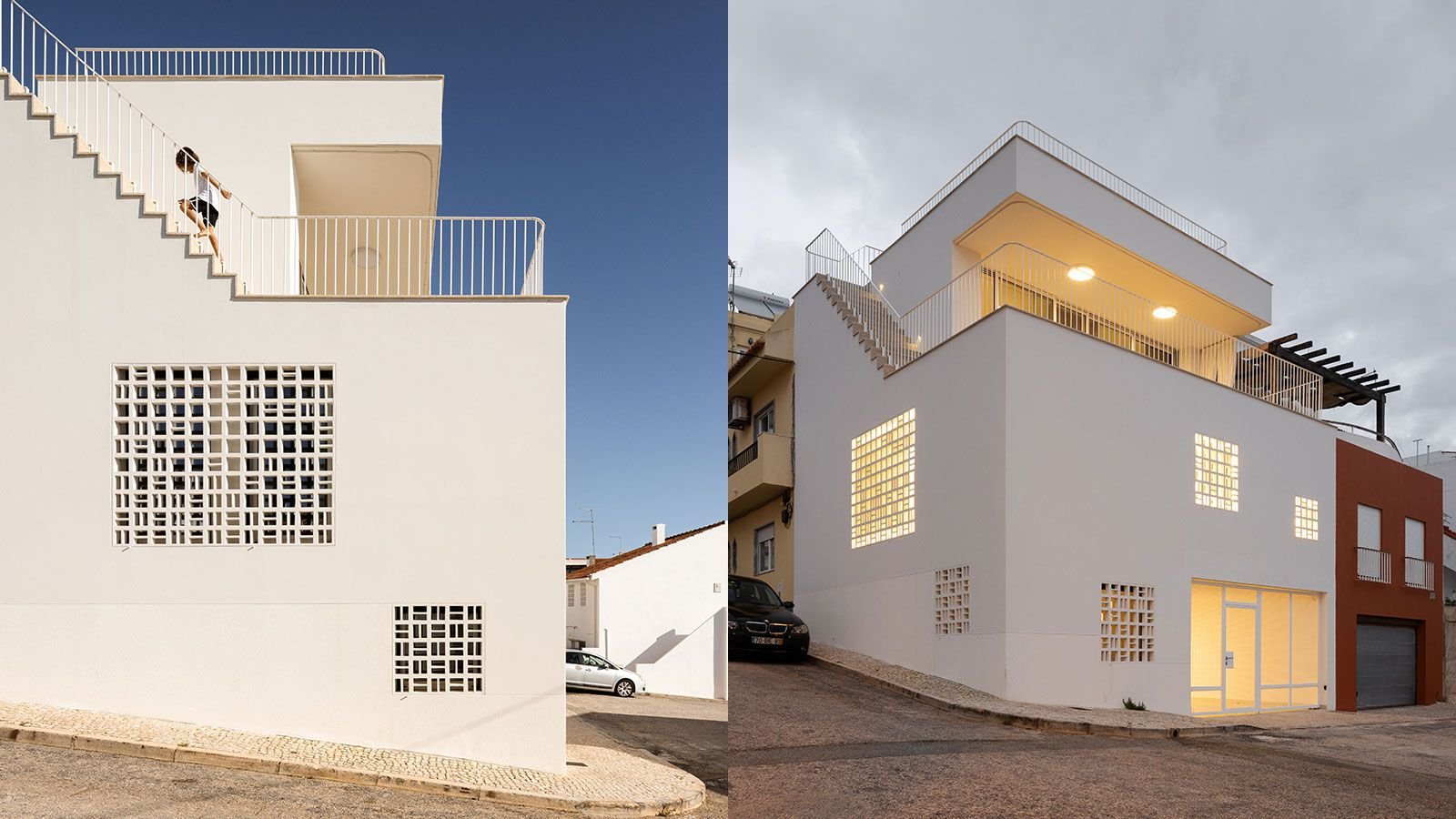 House with lattice work