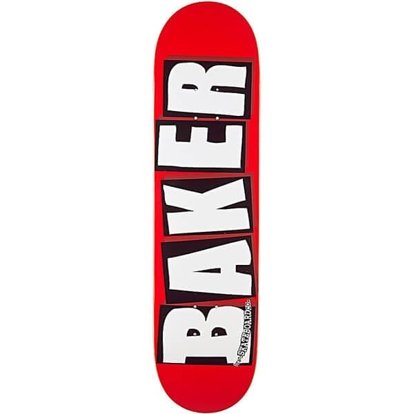 Baker Skateboards Brand Logo Red / White Skateboard Deck - 8
