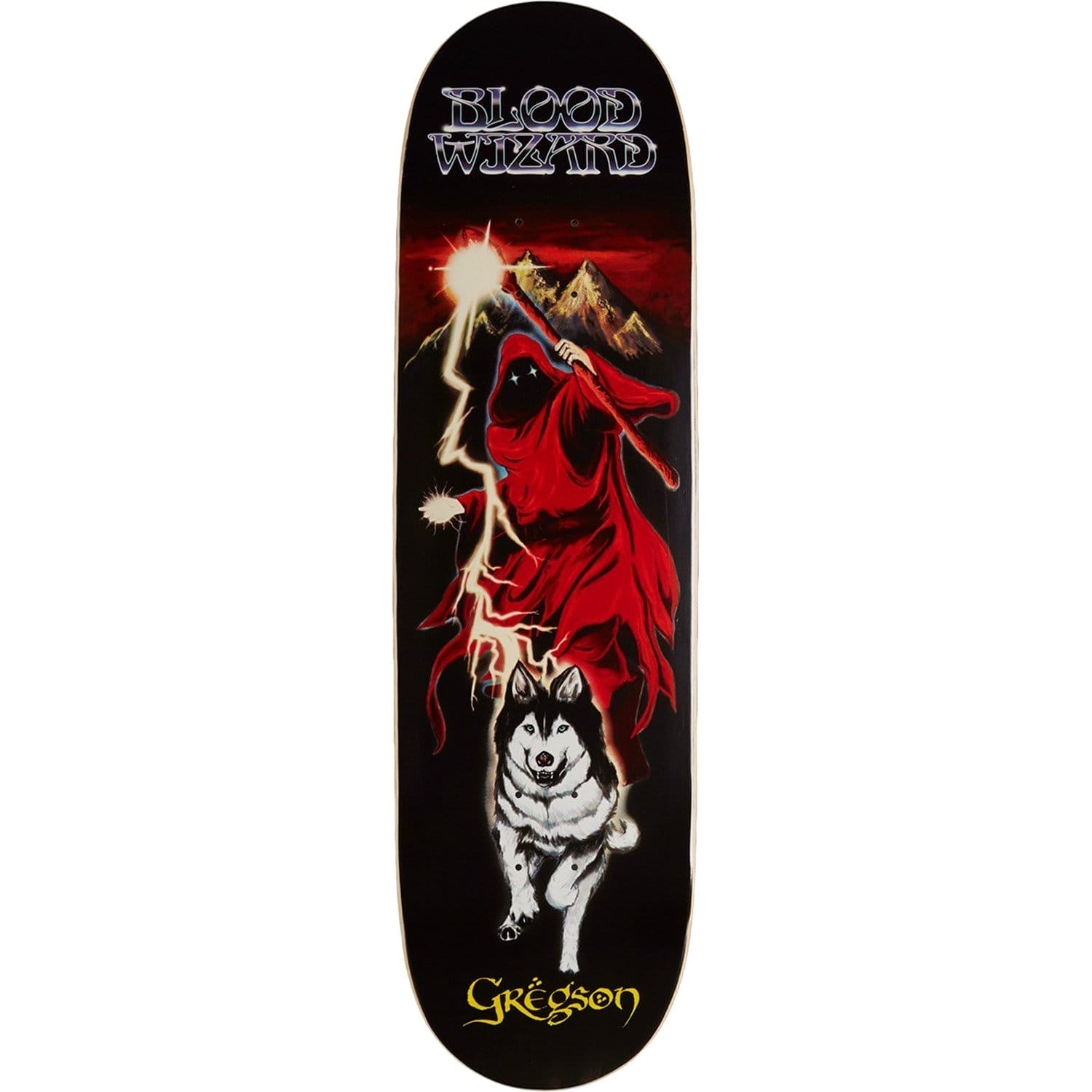 Blood Wizard Skateboards Chris Gregson Lone Wolf Skateboard Deck - 8.5