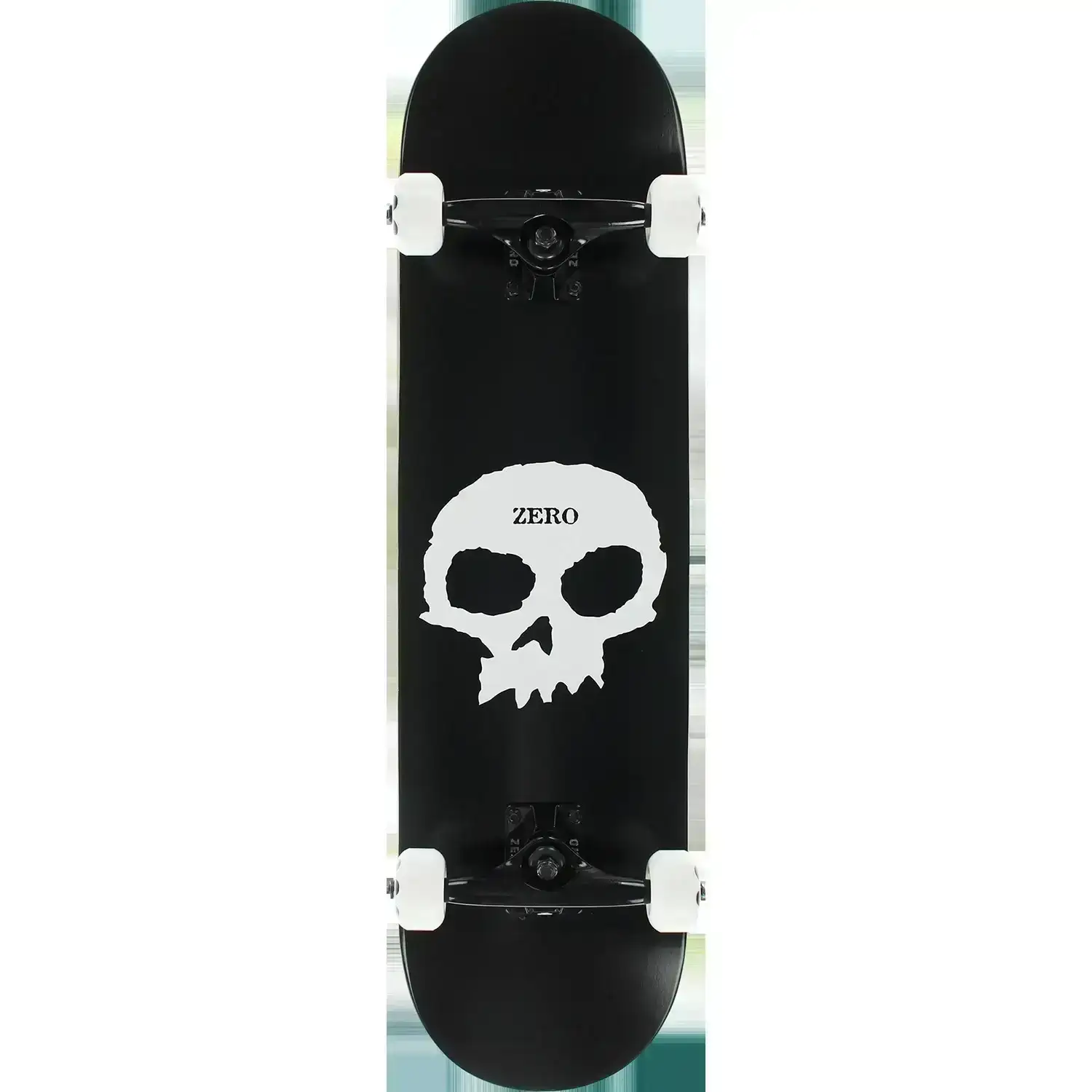 Zero Skateboards Single Skull Black / White Complete Skateboard - 8