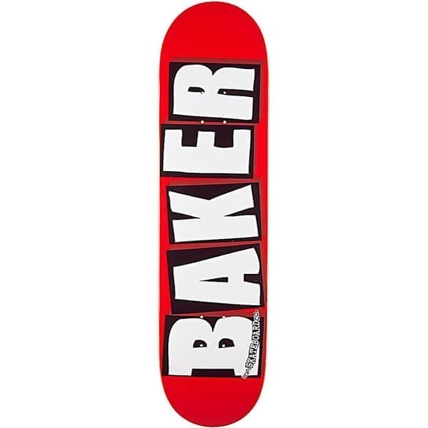 Baker Skateboards Brand Logo Red / White Skateboard Deck - 8