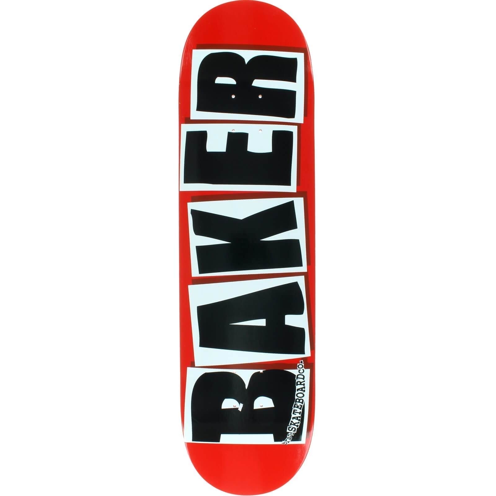 Baker Skateboards Brand Logo Red / Black Skateboard Deck - 8.38