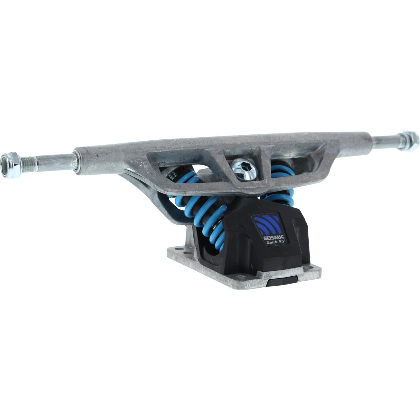 Seismic Skate Systems G5 180mm 45 Degree Lite Spring Solid Axle Raw Skateboard Reverse Kingpin Trucks - 7.0