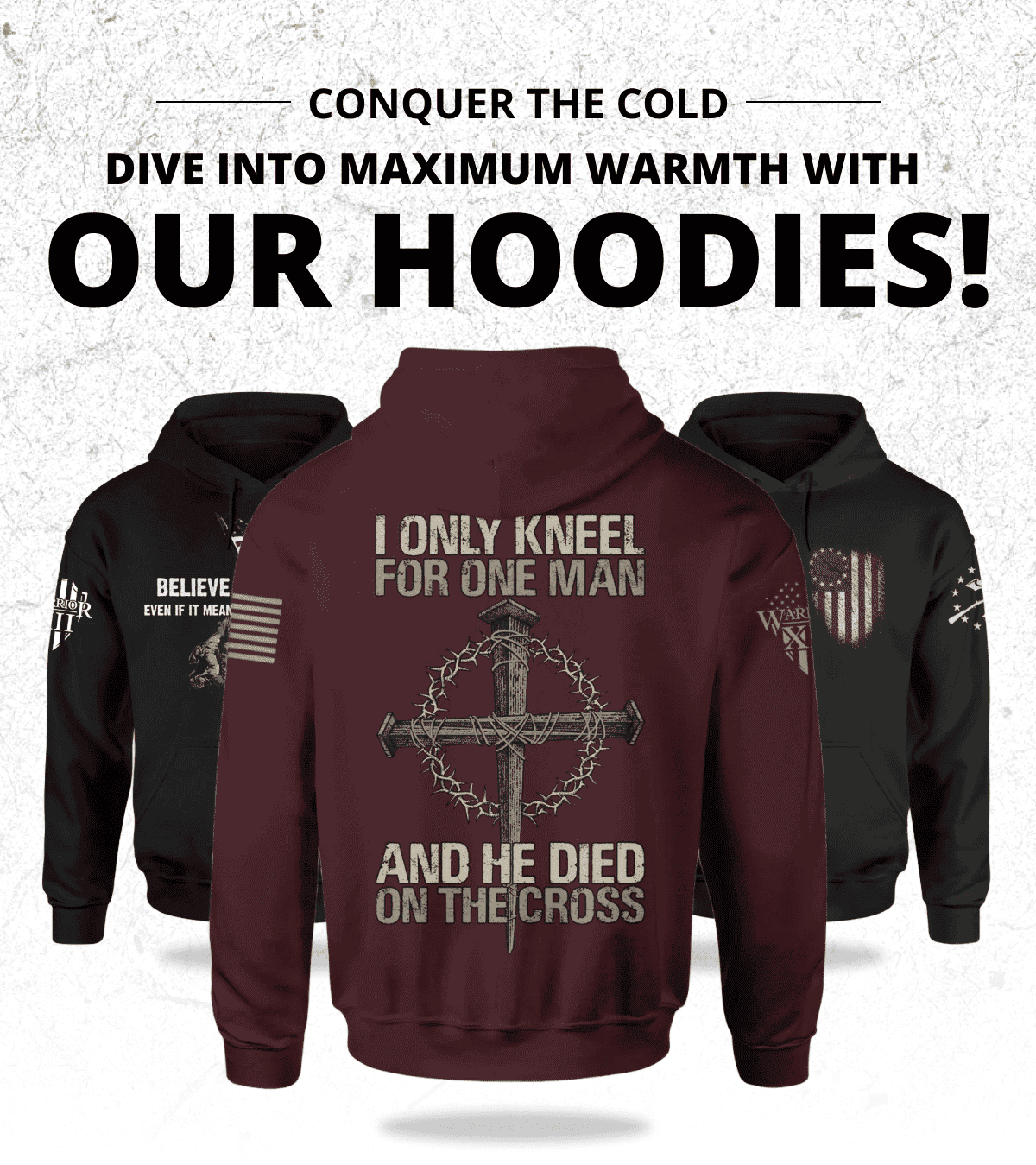 Conquer the Cold. Dive into Maximum Warmth with Our Hoodies