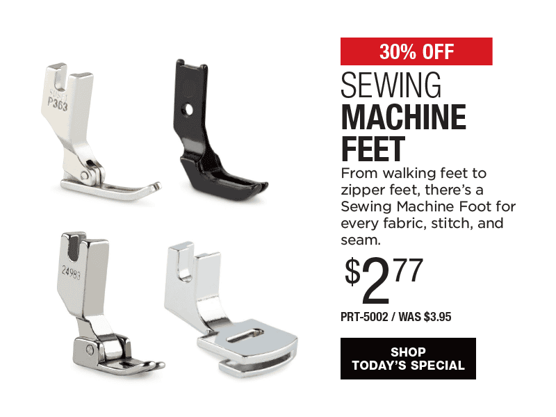 30% Off Sewing Machine Feet