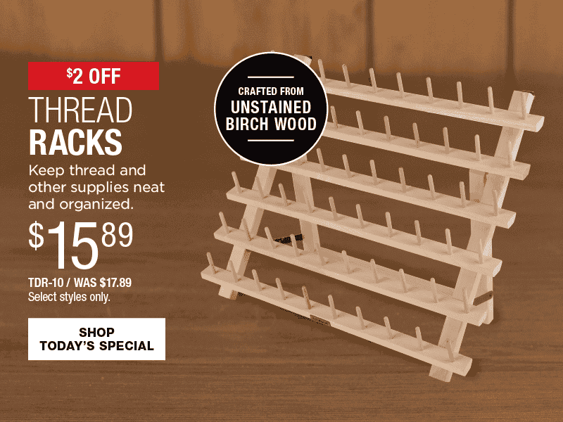 \\$2 Off Thread Racks