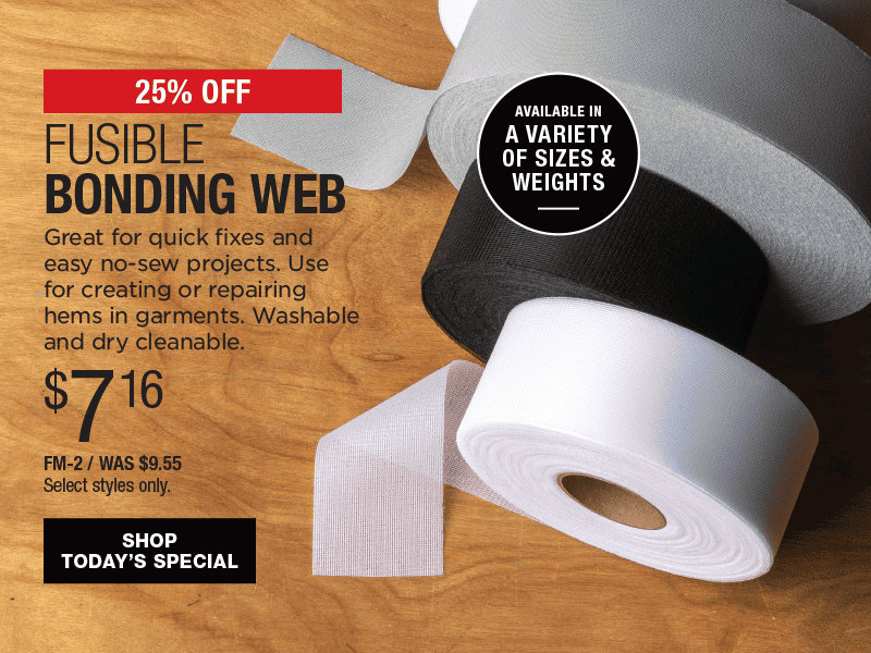 25% Off Fusible Web Rolls