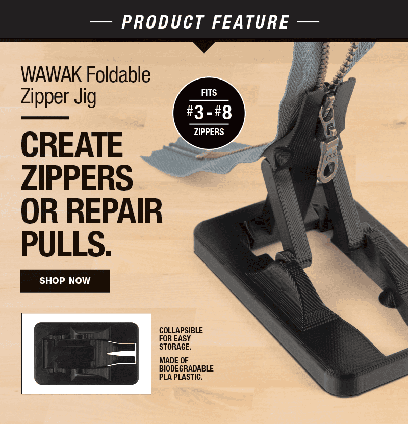 Product Feature: WAWAK Foldable Zipper Jig